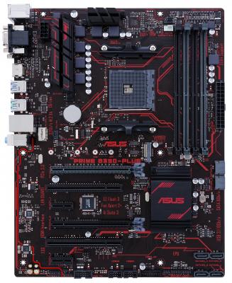Материнская плата ASUS PRIME B350-PLUS Socket AM4 AMD B350 4xDDR4 2xPCI-E 16x 2xPCI 2xPCI-E 1x 4 ATX Retail