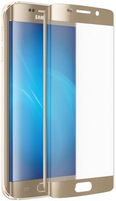 Защитное стекло DF sColor-06 для Samsung Galaxy S7 Edge 3D с рамкой золотистый металлик