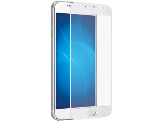 Защитное стекло DF sColor-05 для Samsung Galaxy S7 3D с рамкой белый