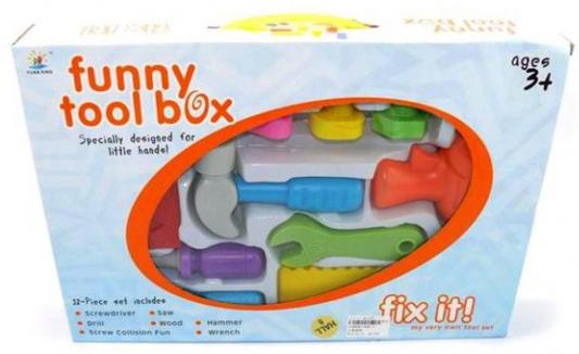Набор инструментов Shantou Gepai Funny Tool Box - "Ящик с инструментами" 12 предметов  906-3