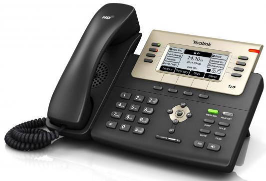 Телефон IP Yealink SIP-T27G 6 SIP-аккаунтов 2x10/100/1000Mbps 3.66" LCD PoE BLF