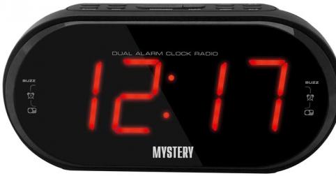 Часы с радиоприёмником MYSTERY MCR-69 чёрный