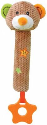 Пищалка-прорезыватель Жирафики Мишка Вилли разноцветный с 1 месяца пищалка