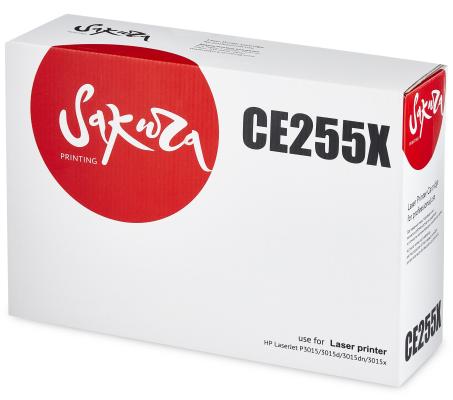 Картридж Sakura CE255XC для HP LaserJet P3015/3015d/3015dn/3015 12500стр Черный