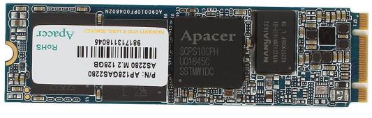 Твердотельный накопитель SSD M.2 128GB Apacer AS2280 Read 520Mb/s Write 175Mb/s SATAIII AP128GAS2280-1