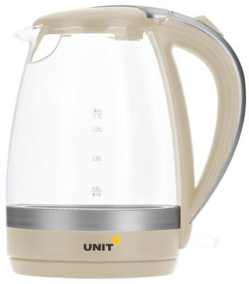 Чайник Unit UEK-254 2200 Вт бежевый 1.7 л стекло