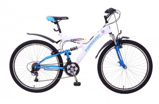 Велосипед Top Gear Neon 220 ВН26416 26" бело-голубой