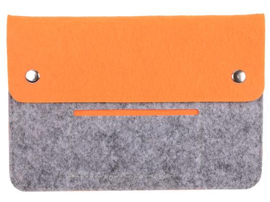 Чехол IQ Format универсальный для планшетов 8" серый/оранжевый