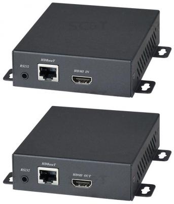 Комплект SC&T HE20E для передачи HDMI сигналов ИК RS232 по одному кабелю витой пары до 100м