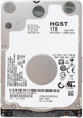 Жесткий диск для ноутбука 2.5" 1 Tb 5400rpm 128Mb HGST HTS541010B7E610 1W10028 SATA III 6 Gb/s