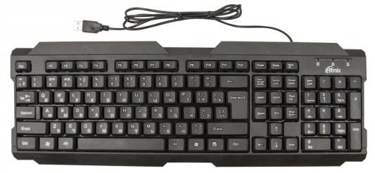 Клавиатура проводная Ritmix RKB-121 USB черный