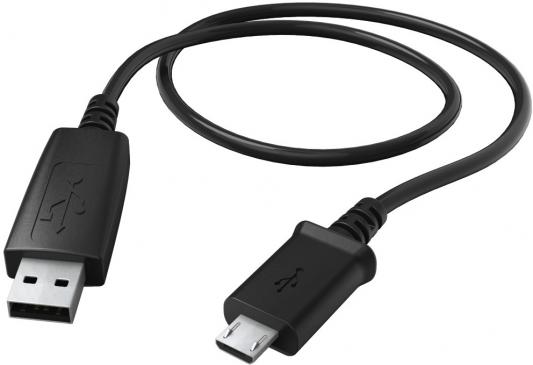 Кабель USB 2.0-microUSB 0.6м черный Hama 00173672