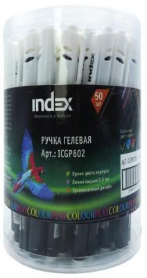 Гелевая ручка Index "Colourplay" черный 0.6 мм ICGP602/BK