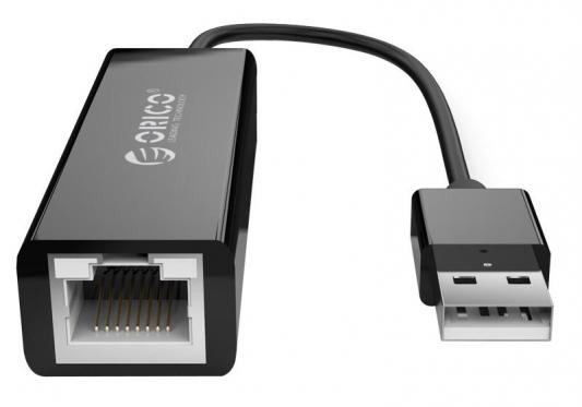 Переходник USB2.0 на Ethernet RJ-45 Orico UTJ-U2 черный