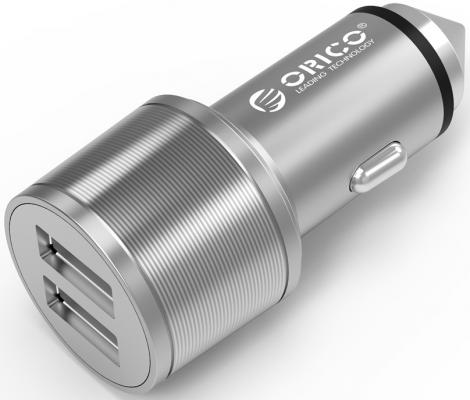Автомобильное зарядное устройство Orico UCI-2U 2 х USB 2.1/1А серебристый