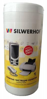 Чистящая салфетка Silwerhof Plastic Clean 100 шт 671201