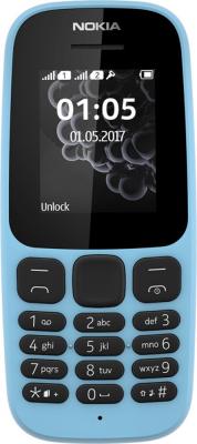 Мобильный телефон NOKIA 105 2017 голубой (A00028372)
