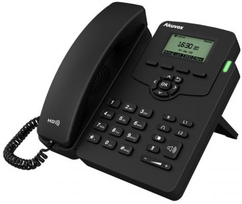 Телефон IP Akuvox SP-R50P 1 SIP-аккаунт 2x10/100Mbps 2.3" LCD PoE