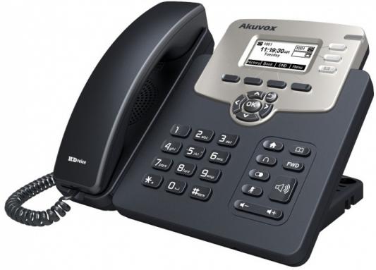 Телефон IP Akuvox SP-R52P 2 SIP-аккаунта 2x10/100Mbps 2.3" LCD PoE
