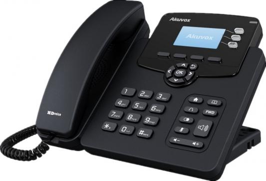 Телефон IP Akuvox SP-R55P 3 SIP-аккаунта 2x10/100Mbps 2.3" LCD PoE