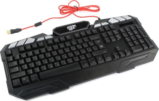 Клавиатура проводная Defender Doom Keeper GK-100DL USB черный 45100