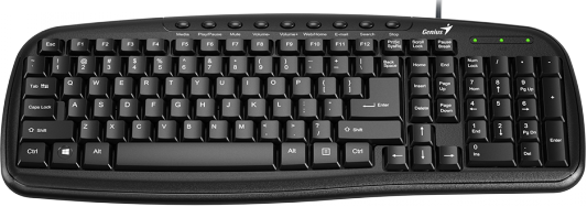 Клавиатура проводная Genius KB-M225 C USB черный