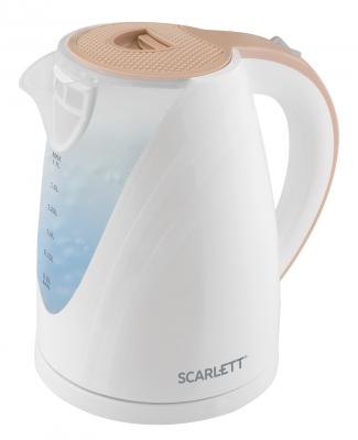 Чайник Scarlett SC-EK18P43 2200 Вт белый бежевый 1.7 л пластик