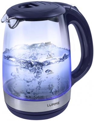 Чайник Lumme LU-135 2200 Вт синий сапфир 2 л пластик/стекло