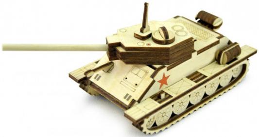 Деревянный конструктор LEMMO "Военная техника" - Танк Т34-85 33 элемента Т-34М