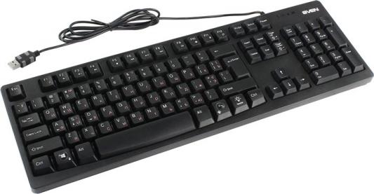 Клавиатура проводная Sven KB-C7100EL USB черный