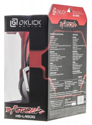 Игровая гарнитура проводная Oklick HS-L450G черный