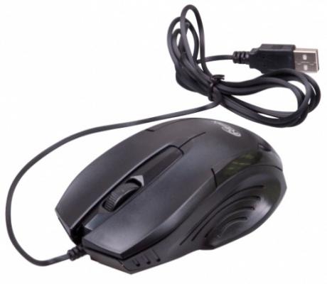 Мышь проводная Ritmix ROM-300 чёрный USB
