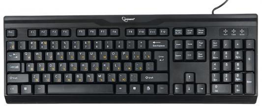 Клавиатура проводная Gembird KB-8335U-BL USB черный