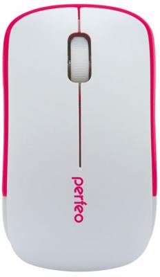 Мышь беспроводная Perfeo Perfeo Assorty PF-763-WOP-W/R белый красный USB