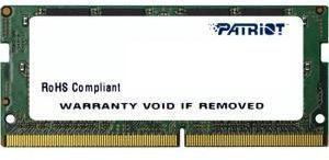Оперативная память для ноутбука 4Gb (1x4Gb) PC4-17000 2133MHz DDR4 SO-DIMM CL15 Patriot PSD44G213341S