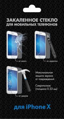 Защитное стекло прозрачная DF iSteel-20 для iPhone X 0.33 мм