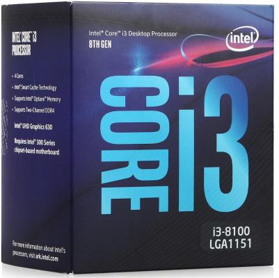 Процессор Intel Core i3 8100 3600 Мгц Intel LGA 1151 v2 BOX