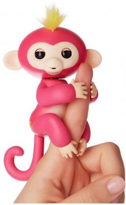 Интерактивная игрушка обезьянка WowWee Fingerlings - Белла пластик розовый 12 см 3705A
