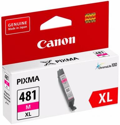 Картридж Canon CLI-481XL M для Pixma TS6140/TS8140TS/TS9140/TR7540/TR8540 466стр Пурпурный 2045C001