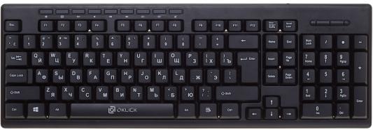 Клавиатура проводная Oklick 310M USB черный