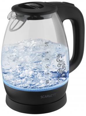 Чайник Scarlett SC-EK27G34 2200 Вт чёрный 1.7 л стекло