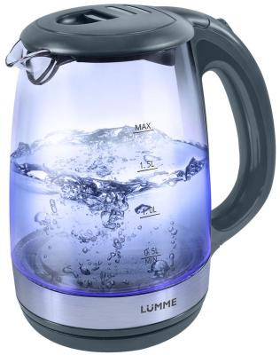 Чайник Lumme LU-135 2200 Вт серый жемчуг 2 л пластик/стекло