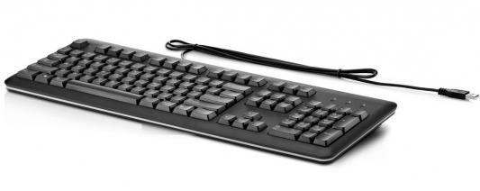 Клавиатура проводная HP QY776AA USB черный German