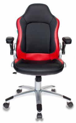 Кресло компьютерное игровое Бюрократ VIKING-1/BL+RED черный/красный