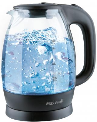 Чайник Maxwell MW-1083 TR 2200 Вт чёрный 1.7 л стекло