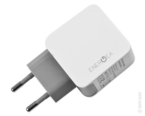 Сетевое зарядное устройство EnergEA на 2 USB USB 3.4A белый