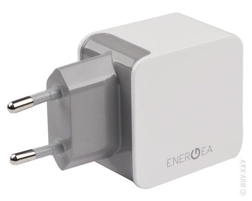 Сетевое зарядное устройство EnergEA 2 USB 2А+1.4А USB 3.4A белый
