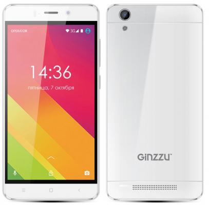 Смартфон GINZZU S5120 белый 5" 8 Гб Wi-Fi GPS 3G