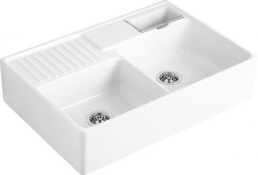 Мойка Villeroy & Boch Double-bowl sink 895 x 220 x 630 mm R1 White Alpin CeramicPlus 632392R1/632300R1