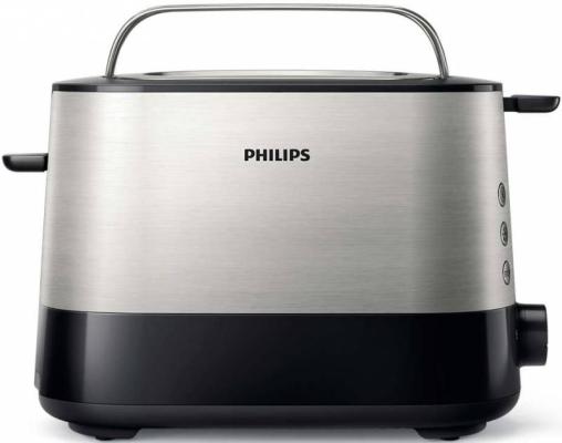 Тостер Philips HD2635/90 серебристый чёрный